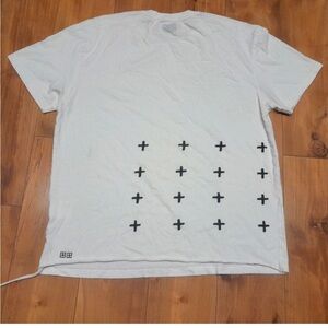 Ksubi White Tee with Black Crosses